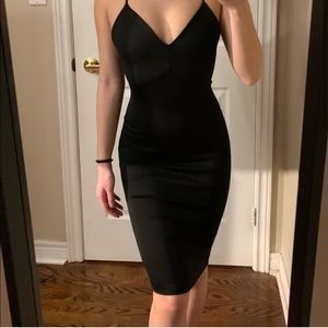 Black dress super thick material